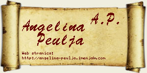 Angelina Peulja vizit kartica
